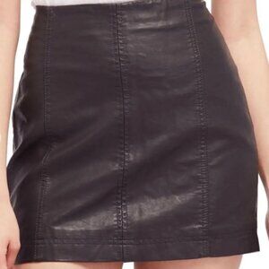 Free People Leather Skirt